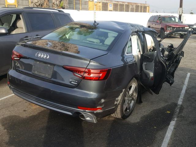 WAULMAF48JA118808 - 2018 AUDI A4 ULTRA P GRAY photo 4