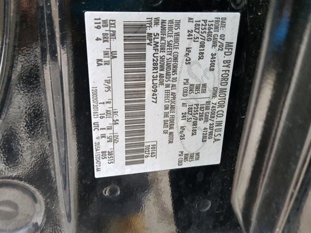 5LMFU28R13LJ09477 - 2003 LINCOLN NAVIGATOR 棕色 照片 10