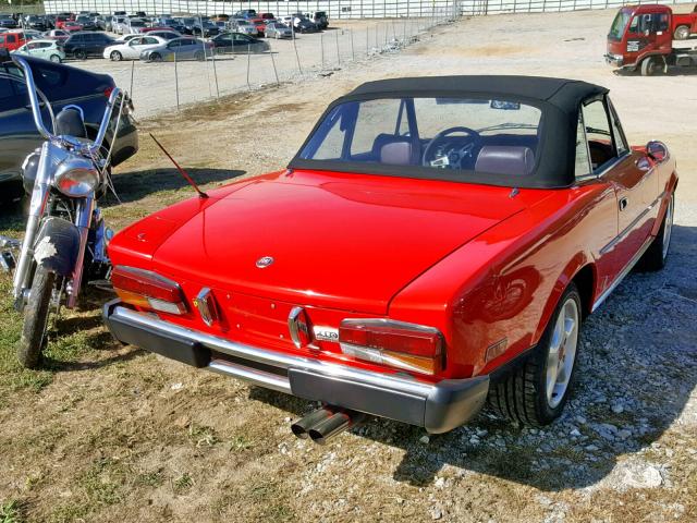 124CS000173708 - 1980 FIAT 124 SPIDER RED photo 4