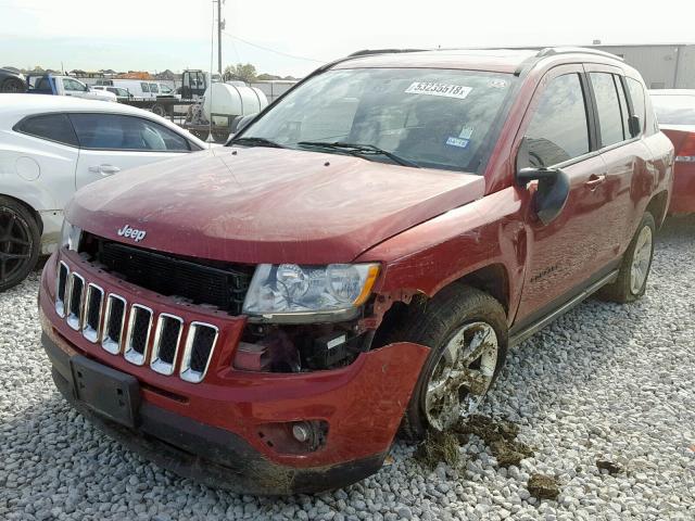 1J4NT1FB0BD137781 - 2011 JEEP COMPASS SP RED photo 2