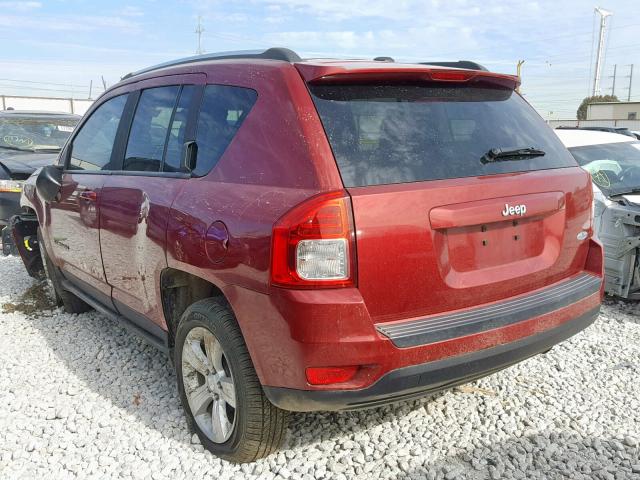 1J4NT1FB0BD137781 - 2011 JEEP COMPASS SP RED photo 3