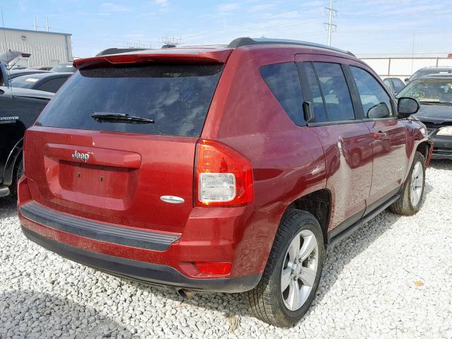 1J4NT1FB0BD137781 - 2011 JEEP COMPASS SP RED photo 4