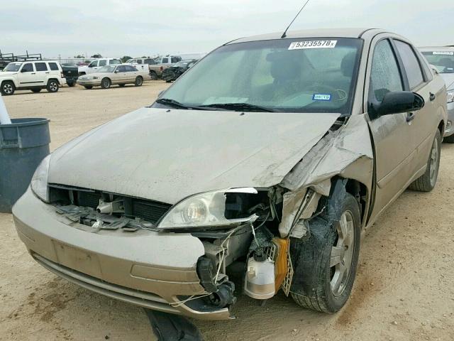 1FAFP34N37W203250 - 2007 FORD FOCUS ZX4 BEIGE photo 2