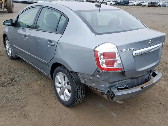 3N1AB6AP3AL655239 - 2010 NISSAN SENTRA 2.0 GRAY photo 3