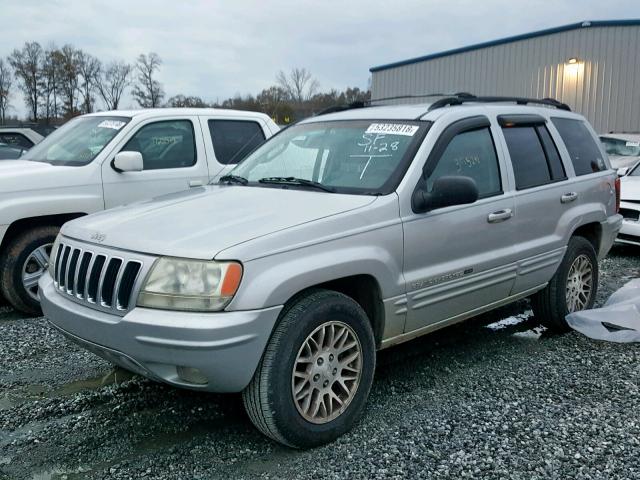 1J4GX58N23C547839 - 2003 JEEP GRAND CHER SILVER photo 2