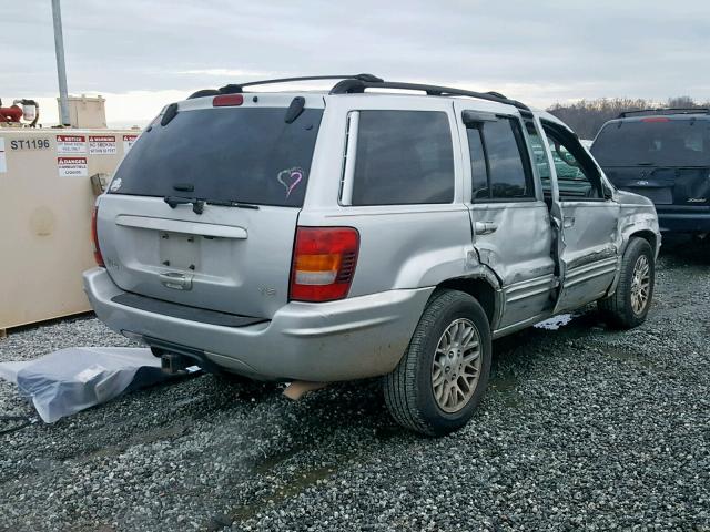 1J4GX58N23C547839 - 2003 JEEP GRAND CHER SILVER photo 4