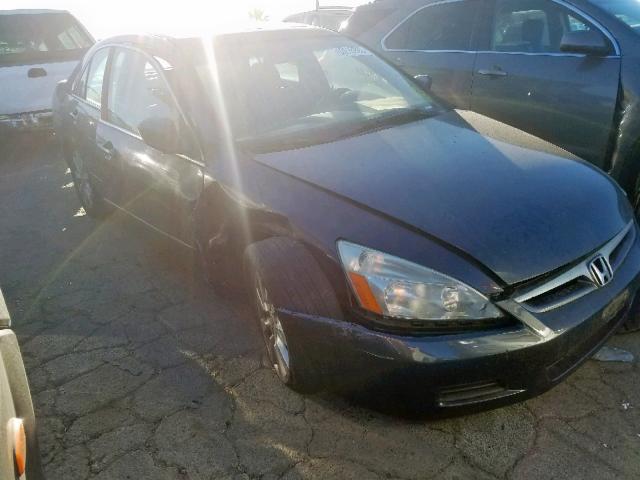 1HGCM66557A000704 - 2007 HONDA ACCORD EX GRAY photo 1