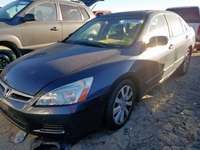 1HGCM66557A000704 - 2007 HONDA ACCORD EX GRAY photo 2