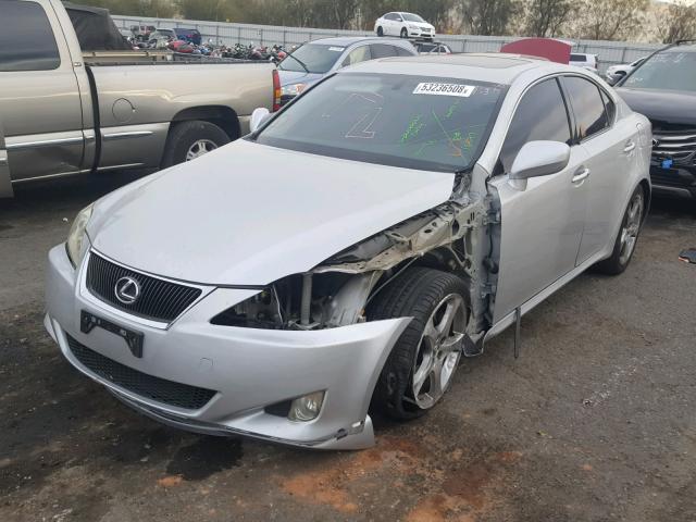 JTHBK262482078271 - 2008 LEXUS IS 250 SILVER photo 2