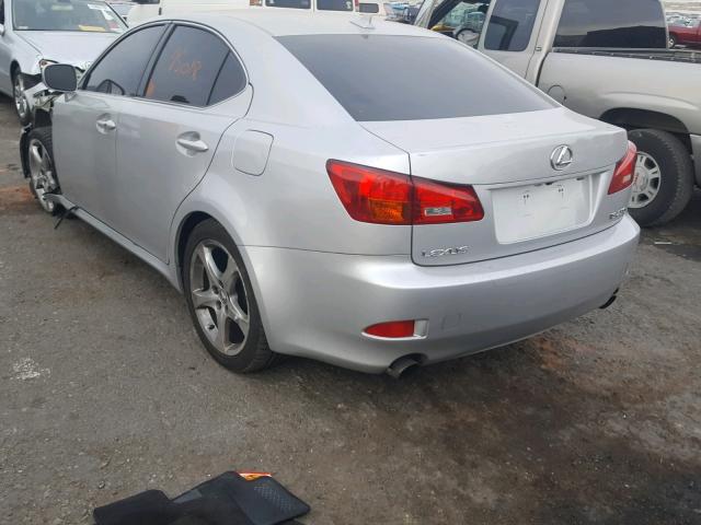 JTHBK262482078271 - 2008 LEXUS IS 250 SILVER photo 3