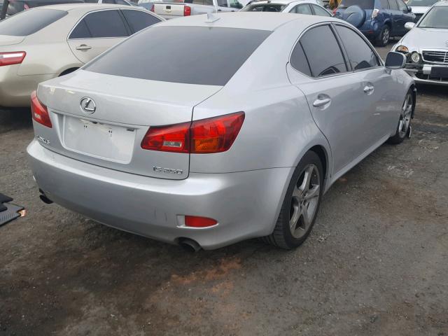 JTHBK262482078271 - 2008 LEXUS IS 250 SILVER photo 4