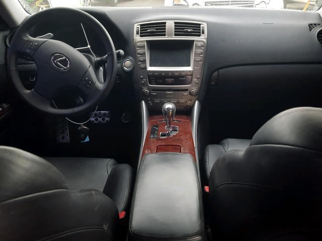 JTHBK262482078271 - 2008 LEXUS IS 250 SILVER photo 9