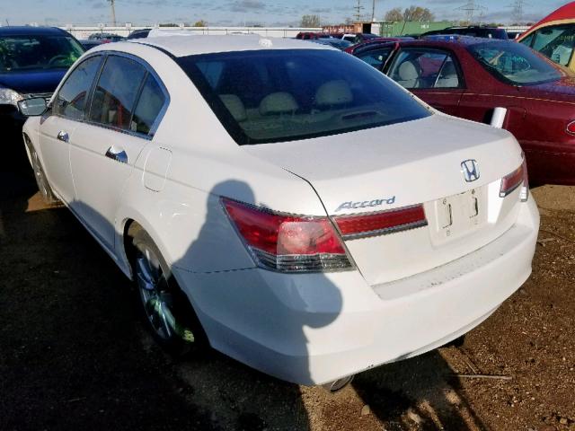 1HGCP3F81BA030436 - 2011 HONDA ACCORD EXL WHITE photo 3