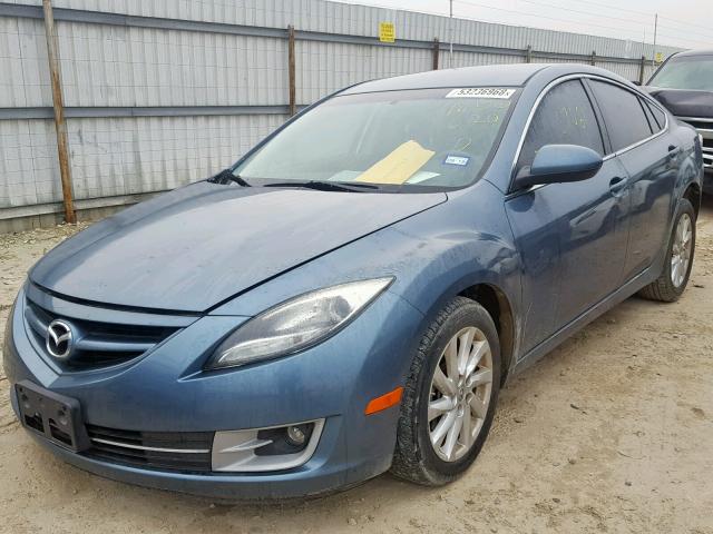 1YVHZ8DH9D5M00620 - 2013 MAZDA 6 TOURING BLUE photo 2