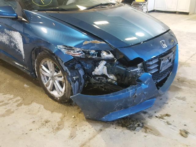 JHMZF1D44BS013090 - 2011 HONDA CR-Z BLUE photo 9