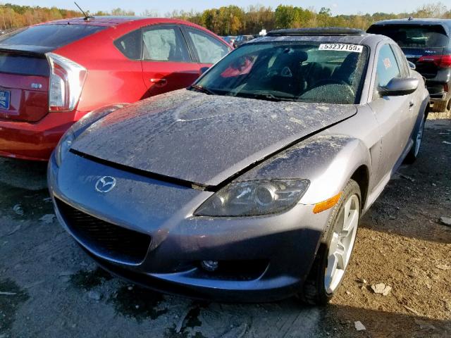 JM1FE17N040101354 - 2004 MAZDA RX8 GRAY photo 2