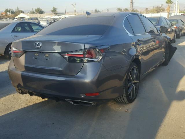 JTHBA1BL2GA001978 - 2016 LEXUS GS 200T GRAY photo 4