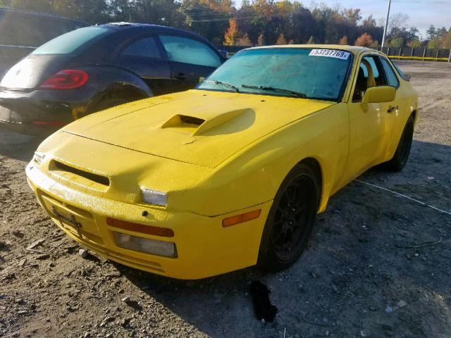 WP0AA0956GN152538 - 1986 PORSCHE 944 YELLOW photo 2