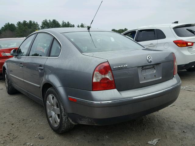 WVWAD63B45P033204 - 2005 VOLKSWAGEN PASSAT GLS GRAY photo 3