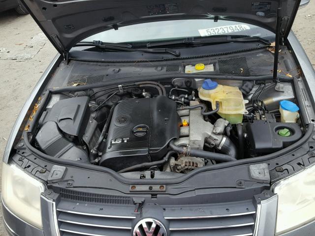 WVWAD63B45P033204 - 2005 VOLKSWAGEN PASSAT GLS GRAY photo 7