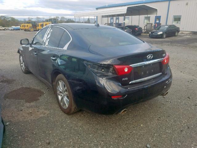 JN1BV7AR1FM402243 - 2015 INFINITI Q50 BASE BLACK photo 3