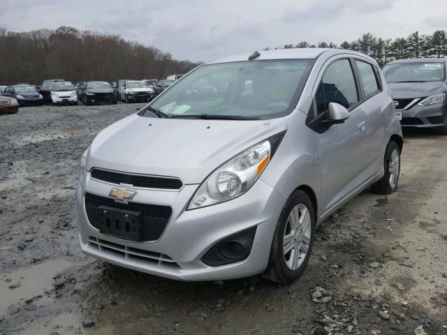 KL8CD6S90EC535554 - 2014 CHEVROLET SPARK 1LT SILVER photo 2