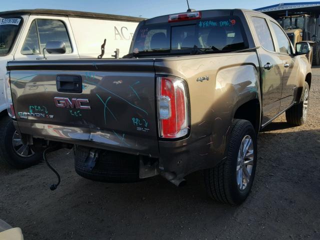 1GTG6DEN4H1236472 - 2017 GMC CANYON SLT BROWN photo 4