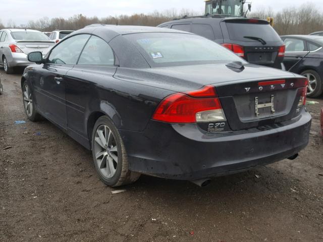 YV1672MC8BJ112249 - 2011 VOLVO C70 T5 BLACK photo 3