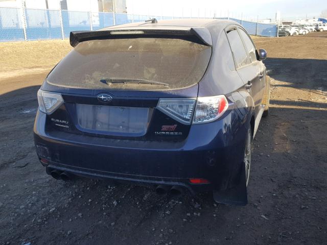 JF1GR8G68BL806396 - 2011 SUBARU IMPREZA WR BLUE photo 4