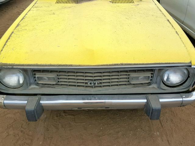 6P23U49005665 - 1974 DODGE COLT YELLOW photo 7