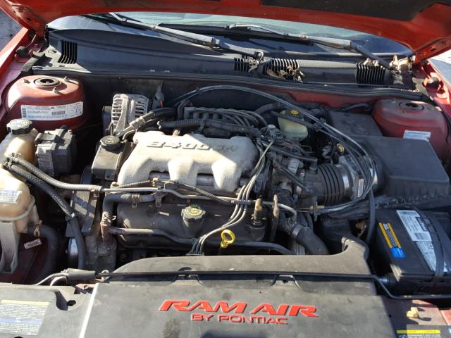 1G2NW52E82C257519 - 2002 PONTIAC GRAND AM G RED photo 7