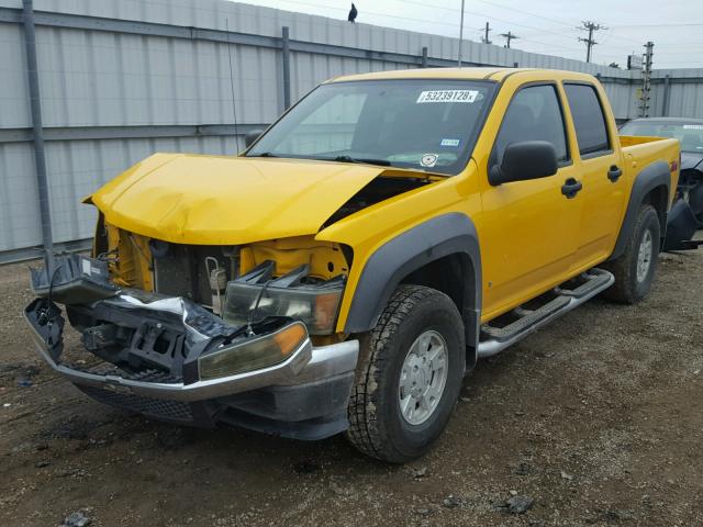 1GCDS136268175278 - 2006 CHEVROLET COLORADO YELLOW photo 2