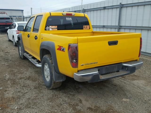 1GCDS136268175278 - 2006 CHEVROLET COLORADO YELLOW photo 3