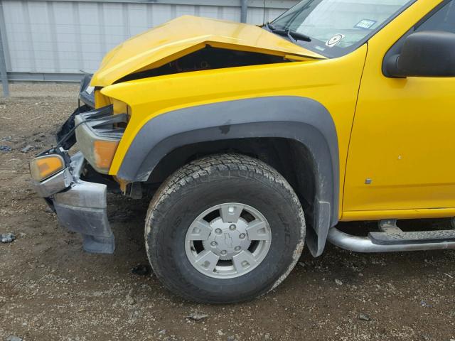 1GCDS136268175278 - 2006 CHEVROLET COLORADO YELLOW photo 9