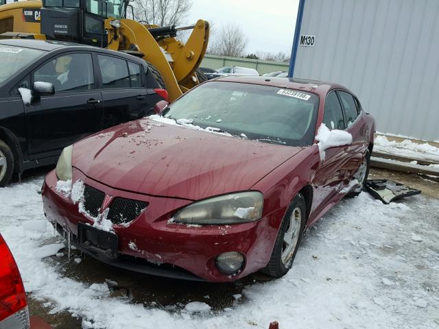 2G2WS522041123912 - 2004 PONTIAC GRAND PRIX MAROON photo 2