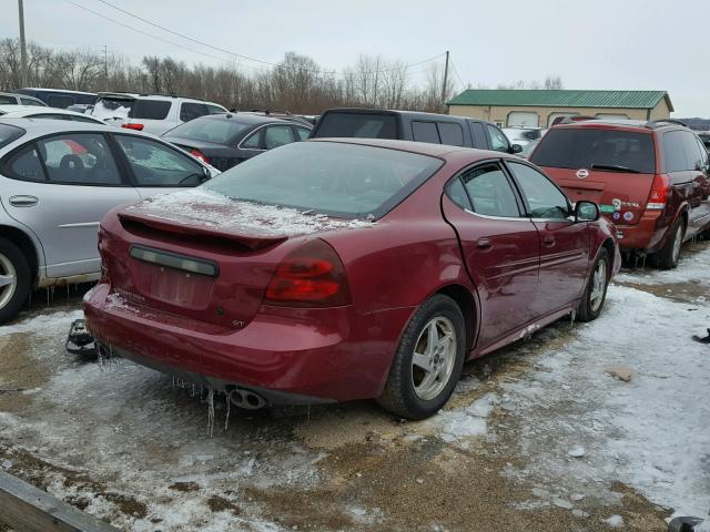 2G2WS522041123912 - 2004 PONTIAC GRAND PRIX MAROON photo 4