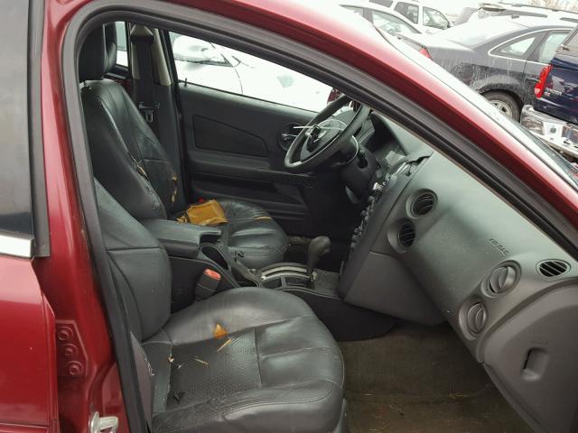 2G2WS522041123912 - 2004 PONTIAC GRAND PRIX MAROON photo 5