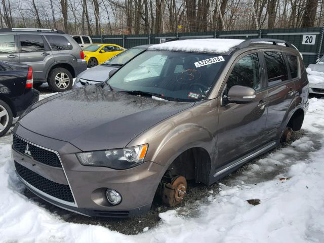 JA4JT3AW7CU030300 - 2012 MITSUBISHI OUTLANDER BROWN photo 2