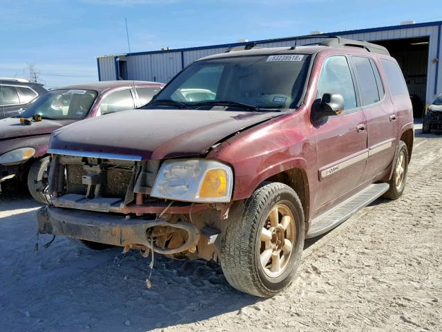 1GKES16S856182442 - 2005 GMC ENVOY XL BURGUNDY photo 2