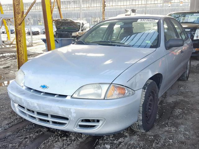 1G1JC524X17160672 - 2001 CHEVROLET CAVALIER B GRAY photo 2