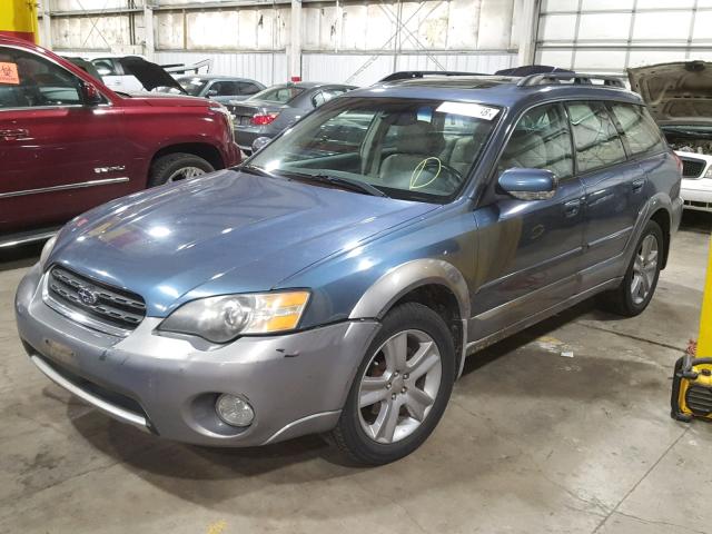 4S4BP86C554377147 - 2005 SUBARU LEGACY OUT BLUE photo 2