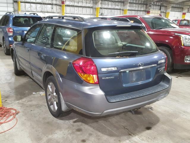 4S4BP86C554377147 - 2005 SUBARU LEGACY OUT BLUE photo 3