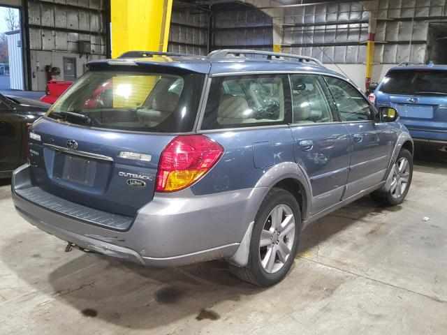 4S4BP86C554377147 - 2005 SUBARU LEGACY OUT BLUE photo 4