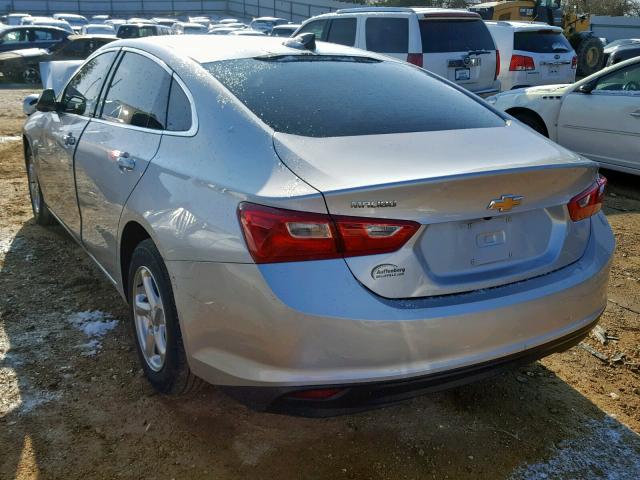 1G1ZB5ST6HF176817 - 2017 CHEVROLET MALIBU LS 银色 照片 3