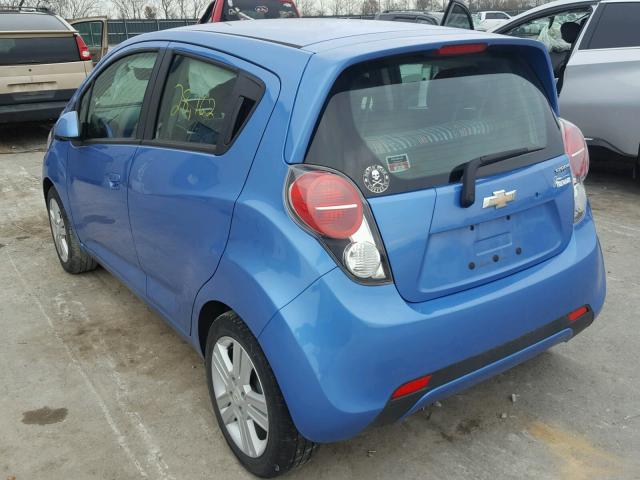 KL8CB6S94EC590157 - 2014 CHEVROLET SPARK LS BLUE photo 3