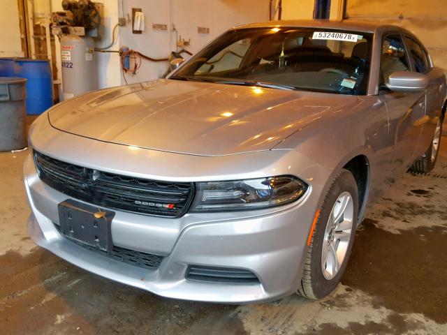 2C3CDXBG8JH179216 - 2018 DODGE CHARGER SX SILVER photo 2