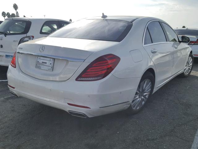 WDDUG8CB3EA011266 - 2014 MERCEDES-BENZ S 550 WHITE photo 4