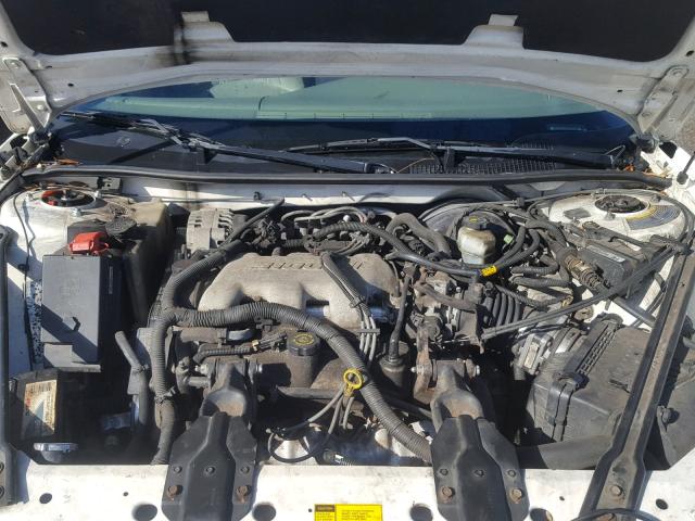 2G4WS52J311283650 - 2001 BUICK CENTURY CU WHITE photo 7