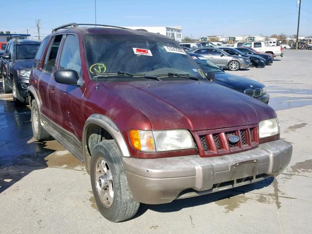 KNDJB723825172622 - 2002 KIA SPORTAGE BURGUNDY photo 1