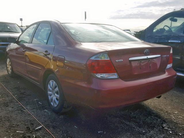 4T1BE32K55U098531 - 2005 TOYOTA CAMRY LE MAROON photo 3